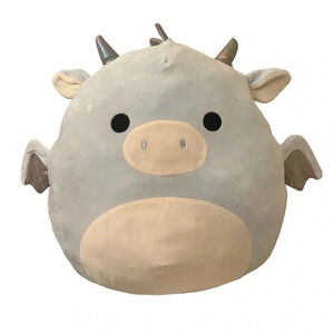 Squishmallows Kenny The Dragon Kelly Toy 18” tall 20” wide Xxl Light Blue